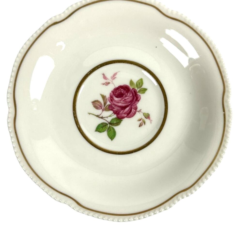 Castleton China Dolly Madison-Set of Four Saucers 6.25" Diameter-Excellent!